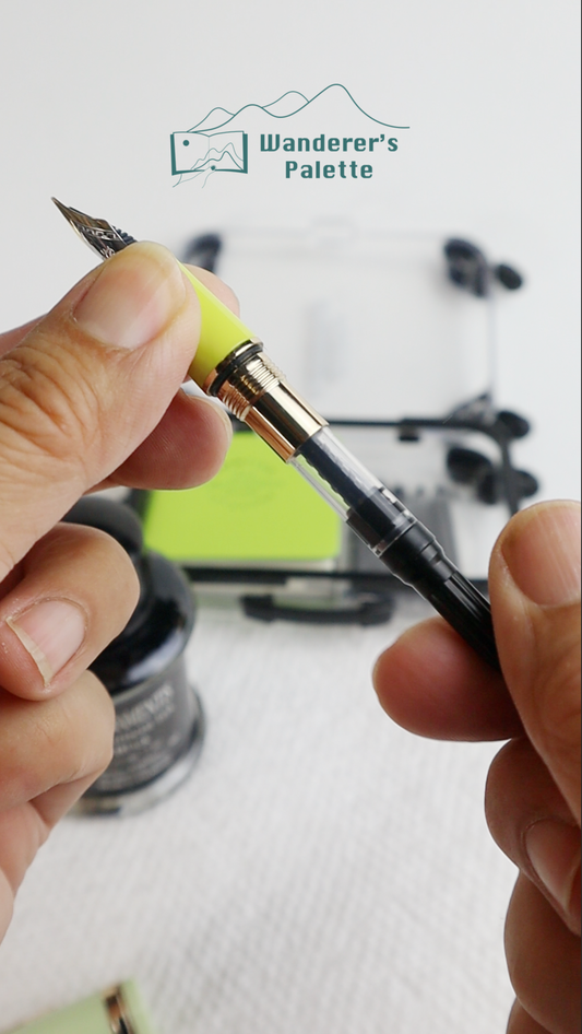 #fountainpen #wandererspalette #travelsketching #watercolorjournal #penfilling #fountainpentutorial #artsupplies #inkconverter #travelart
