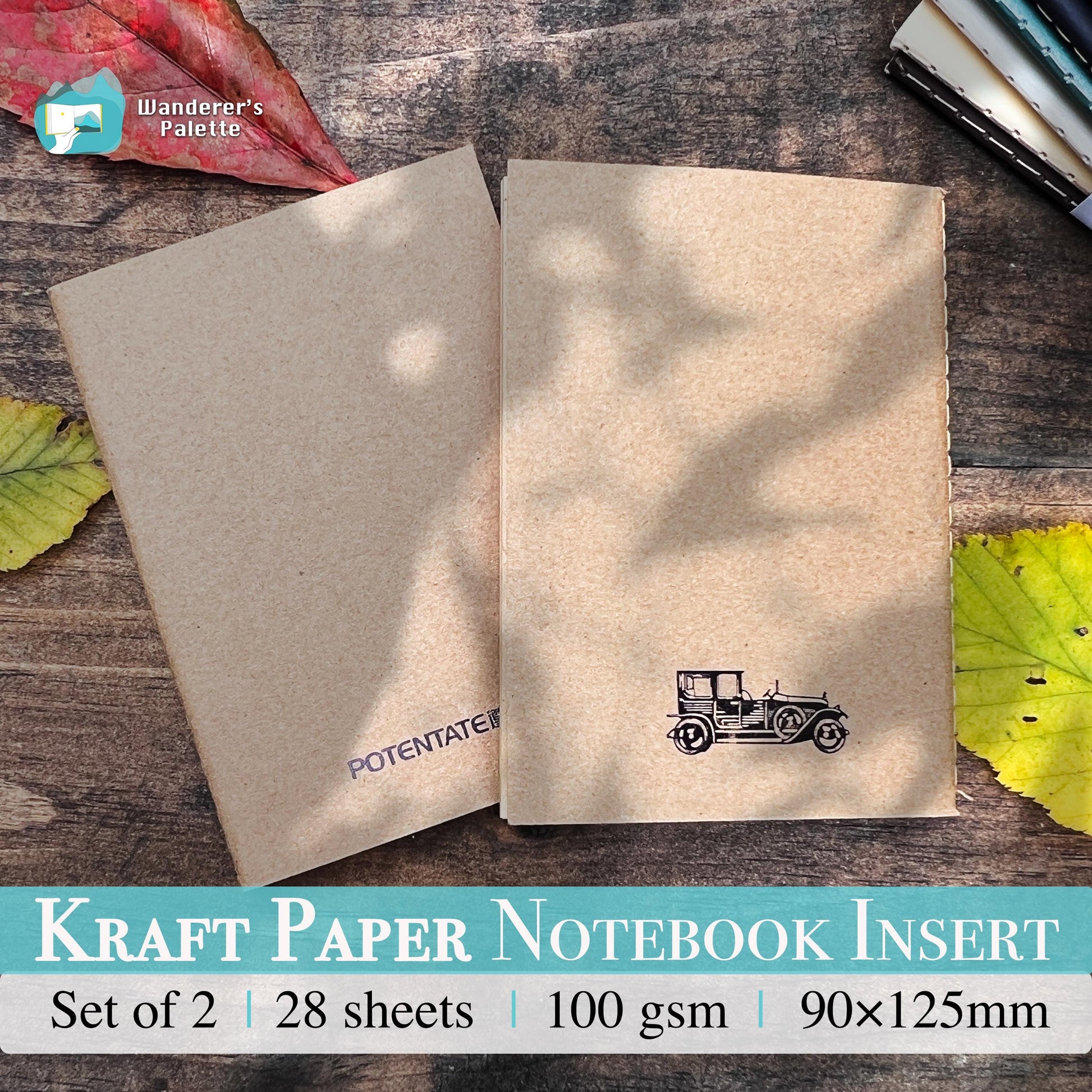 Sketch insert pages in traveler's notebook refill set