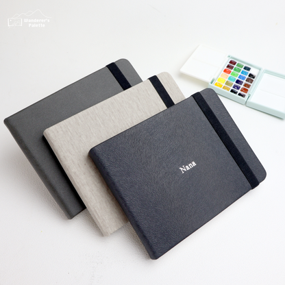 Personalized Watercolor Sketchbook - 4.7 × 6.3 in