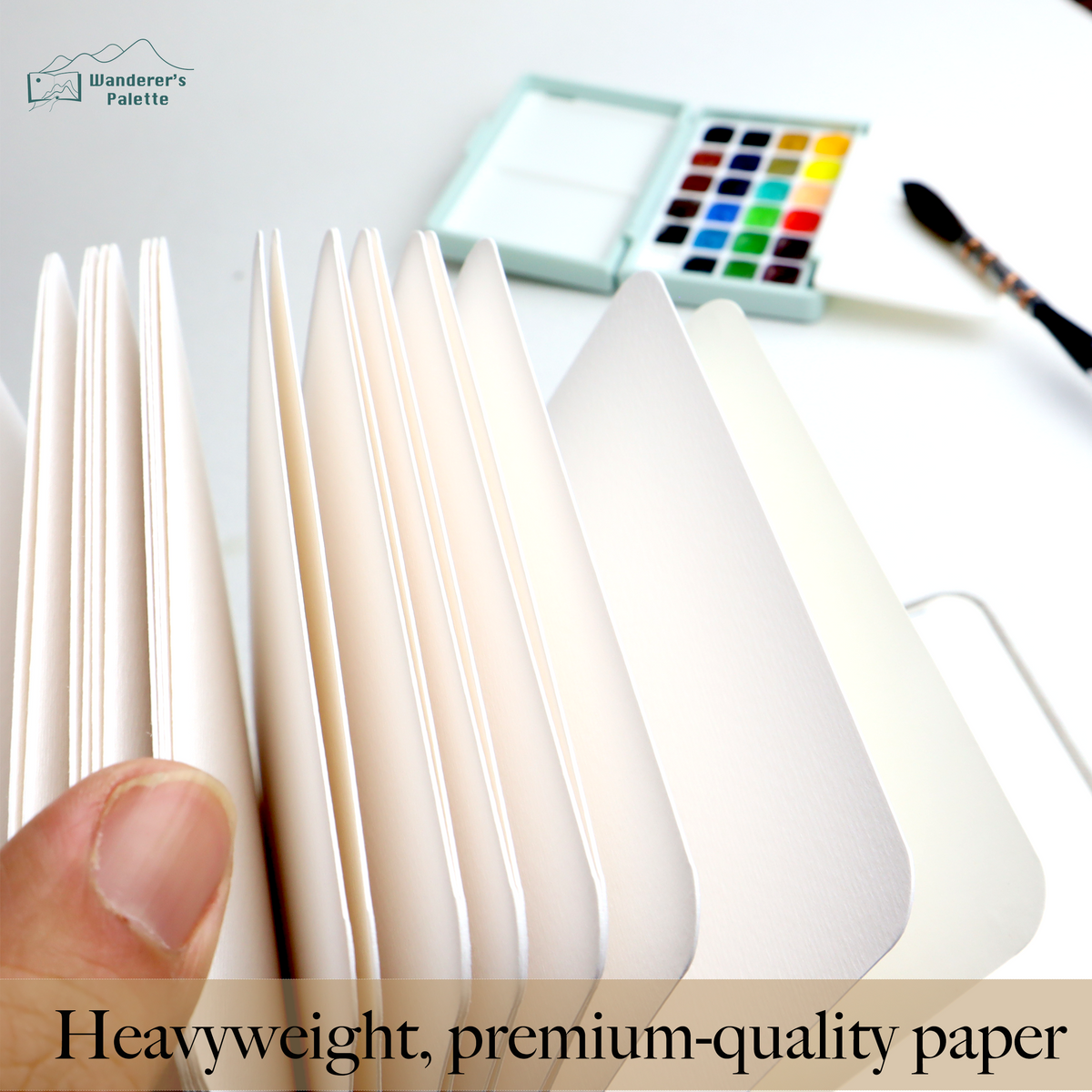 Personalized Watercolor Sketchbook - 4.7 × 6.3 in