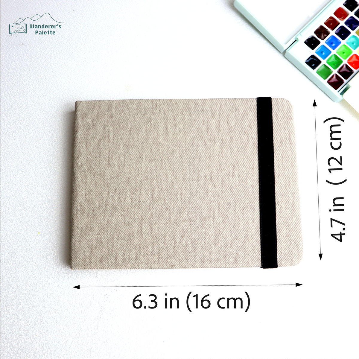 Personalized Watercolor Sketchbook - 4.7 × 6.3 in