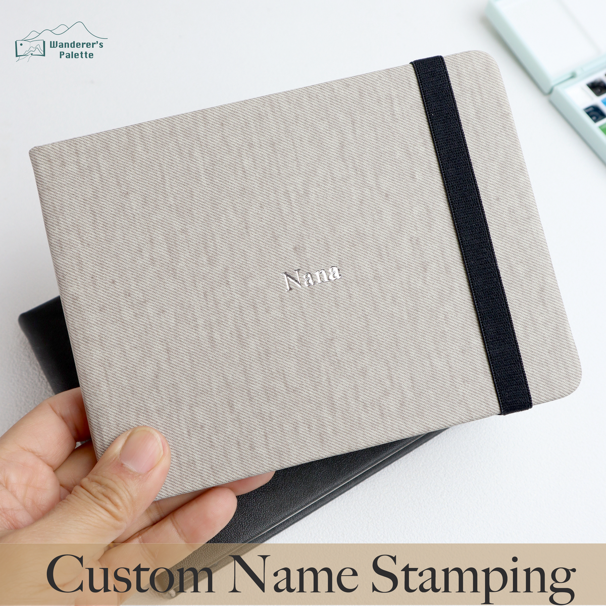 Personalized Watercolor Sketchbook - 4.7 × 6.3 in