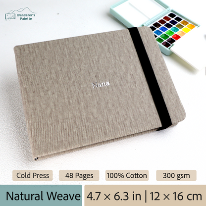 Personalized Watercolor Sketchbook - 4.7 × 6.3 in