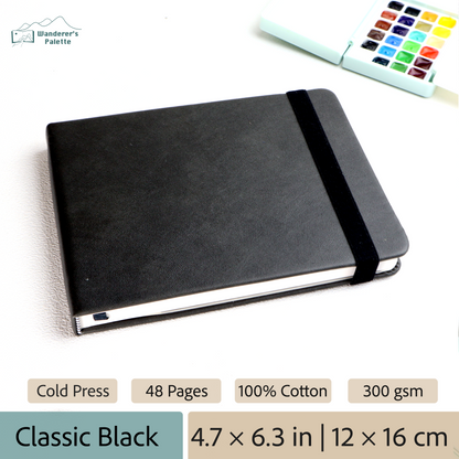Personalized Watercolor Sketchbook - 4.7 × 6.3 in