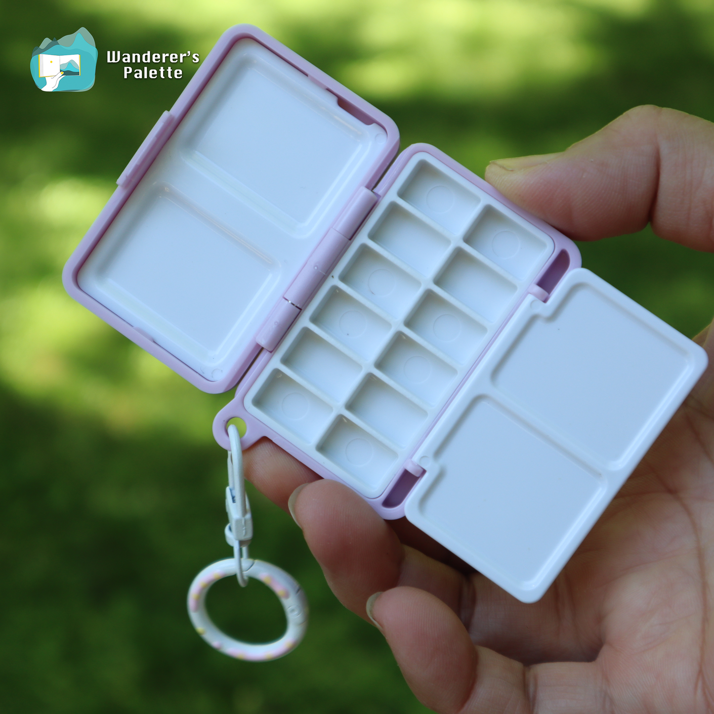 	Pos 10: Mini watercolor palette closed - pocket travel art kit