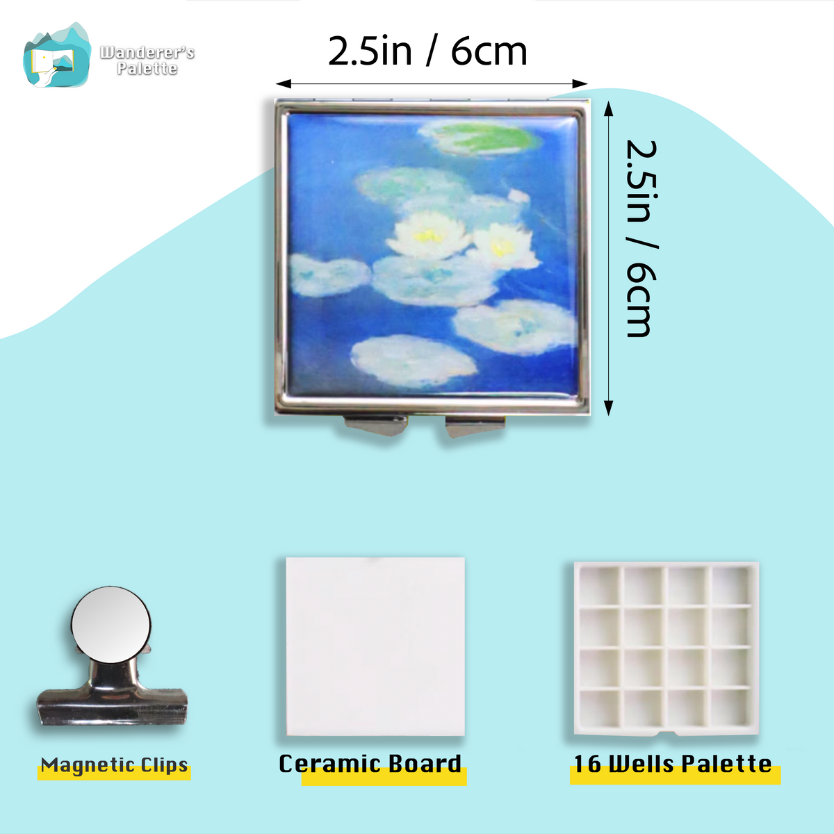Magnetic Watercolor Travel Palette – product view 18