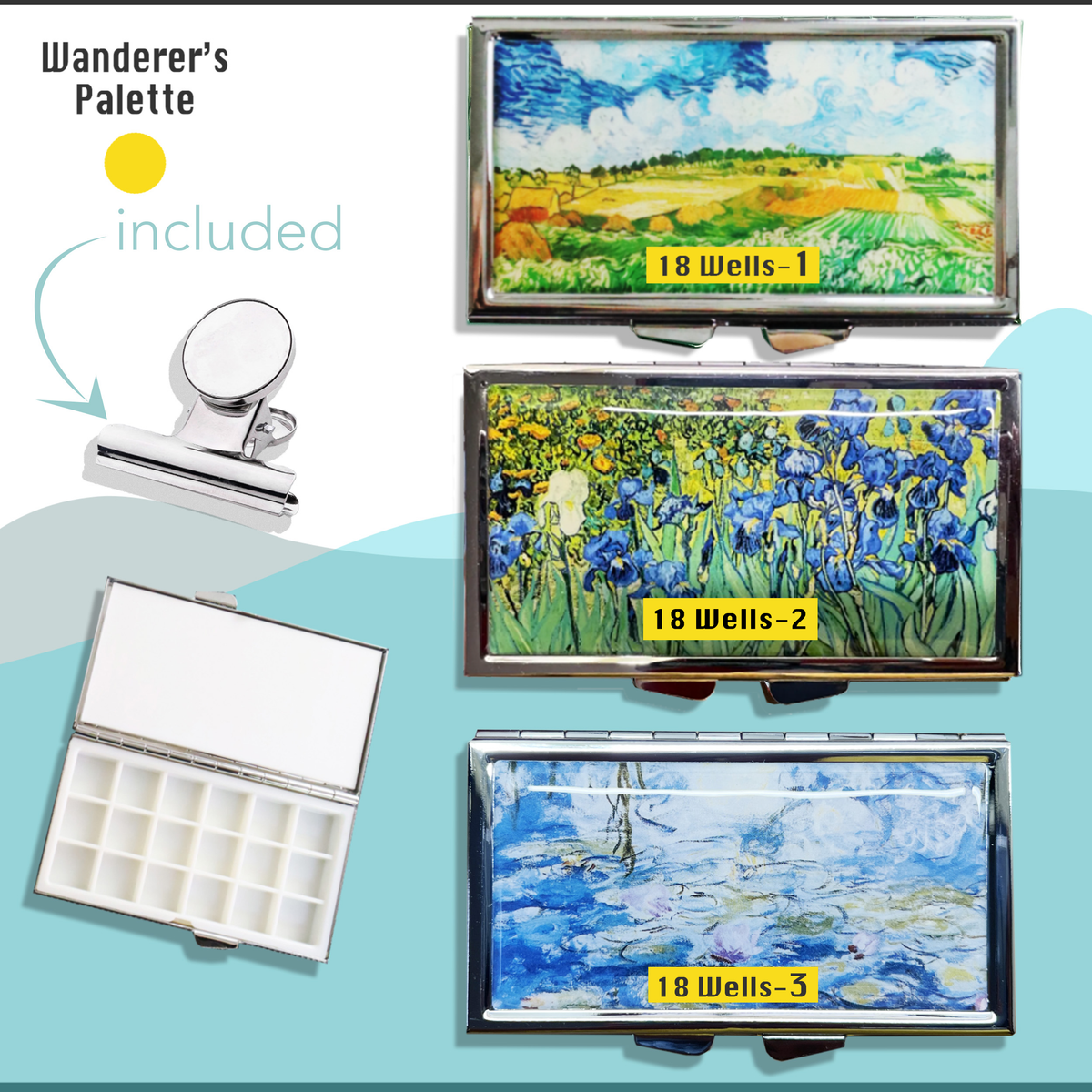 Magnetic Watercolor Travel Palette – product view 14