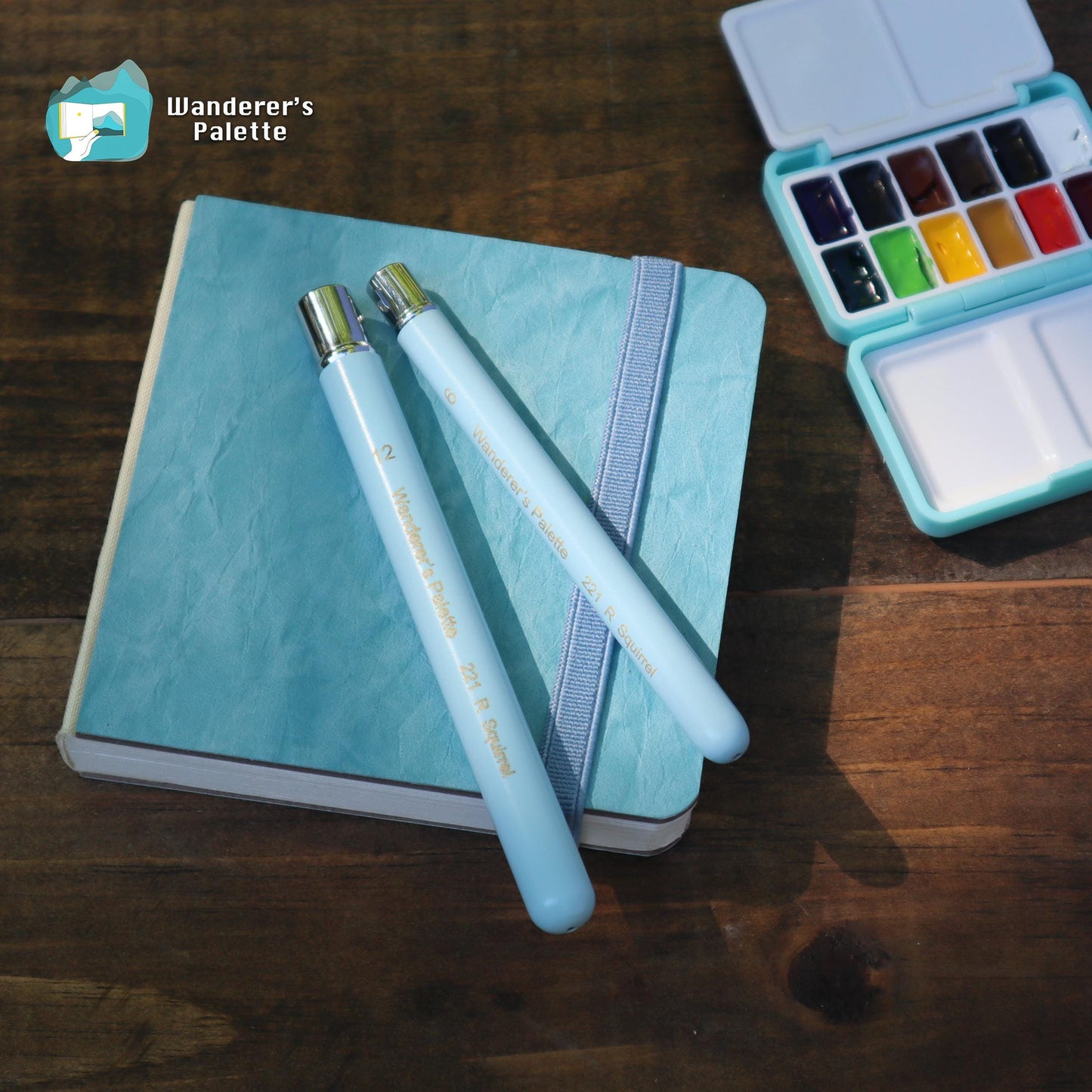 	Pos 9: 100% cotton 300gsm pages detail - watercolor travel journal