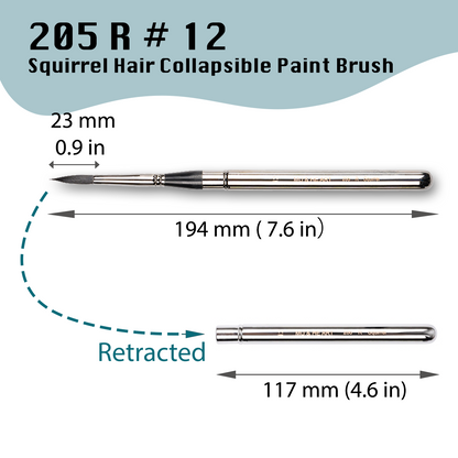 	Pos 7: Collapsible travel watercolor brush packaging
