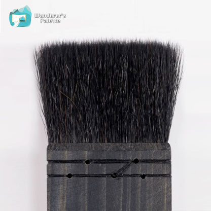 Pos 7: Squirrel mix hair brush packaging - wooden handle artist brush