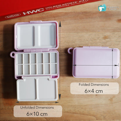 	Pos 8: Mini watercolor palette in hand - travel art kit