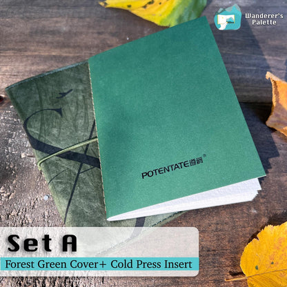 	Pos 4: Refillable kraft paper notebook with insert options