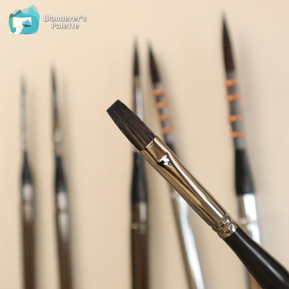 	Pos 6: Squirrel mix hair brush tip - collapsible travel watercolor brush