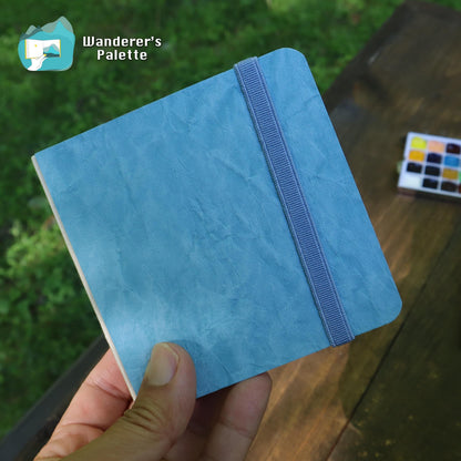 	Pos 4: Cotton watercolor journal open - 100% cotton 300gsm pages