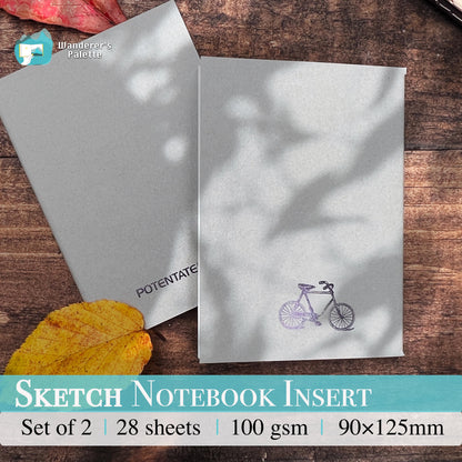 Kraft paper insert detail - traveler's notebook refill set