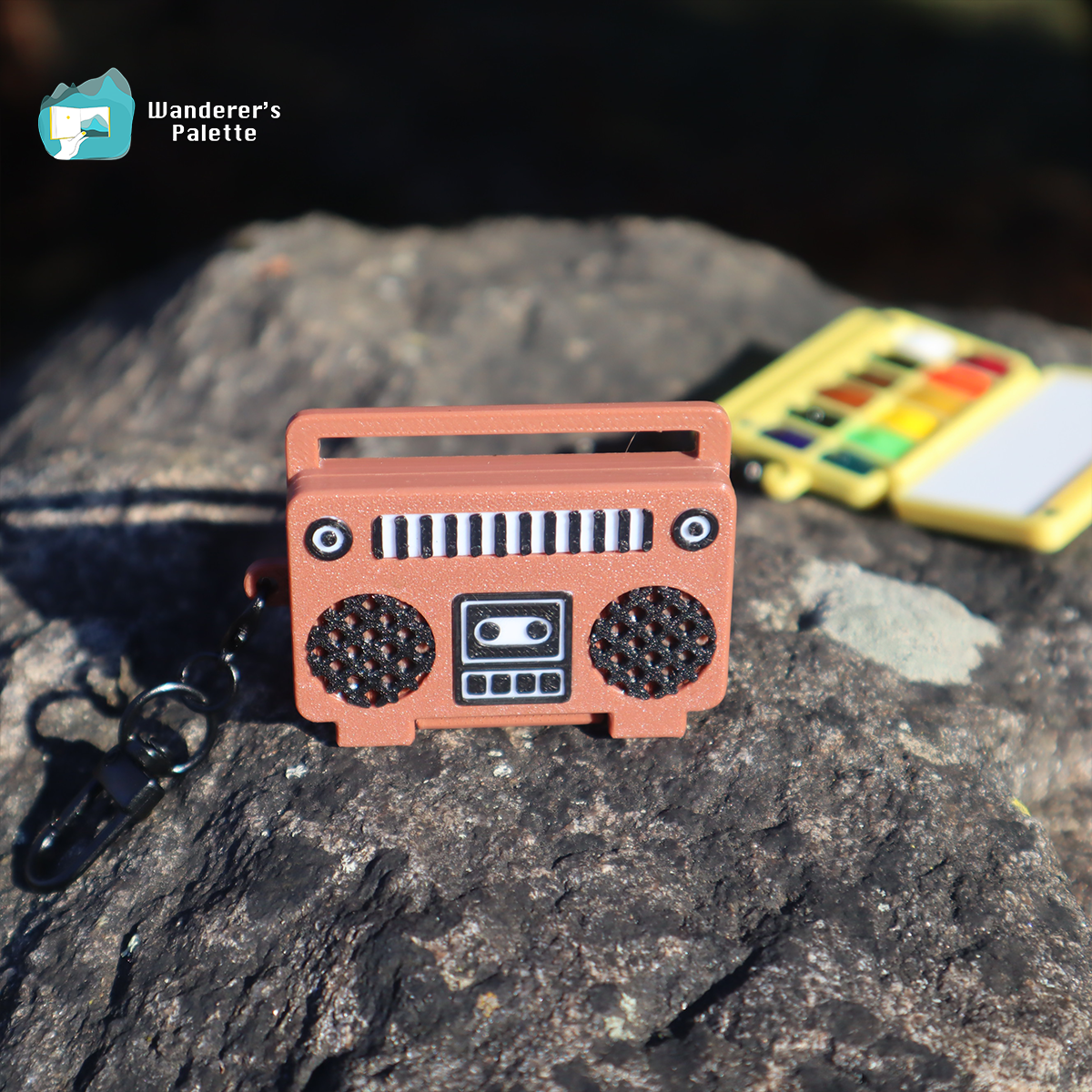 Mini Watercolor Palette | Retro Boombox Design, Travel Paint Set