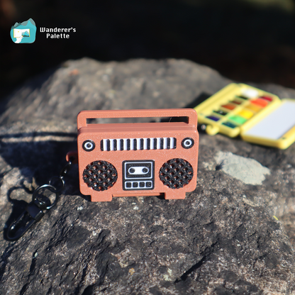 Mini Watercolor Palette | Retro Boombox Design, Travel Paint Set