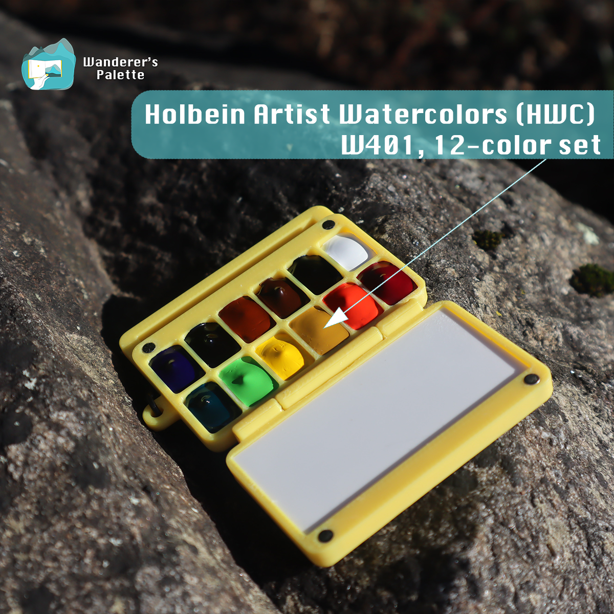 Mini Watercolor Palette | Retro Boombox Design, Travel Paint Set