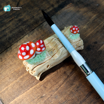 Handmade Ceramic Mushroom Watercolor Accessories | Artist Gift | Woodland Pottery watercolor palettte