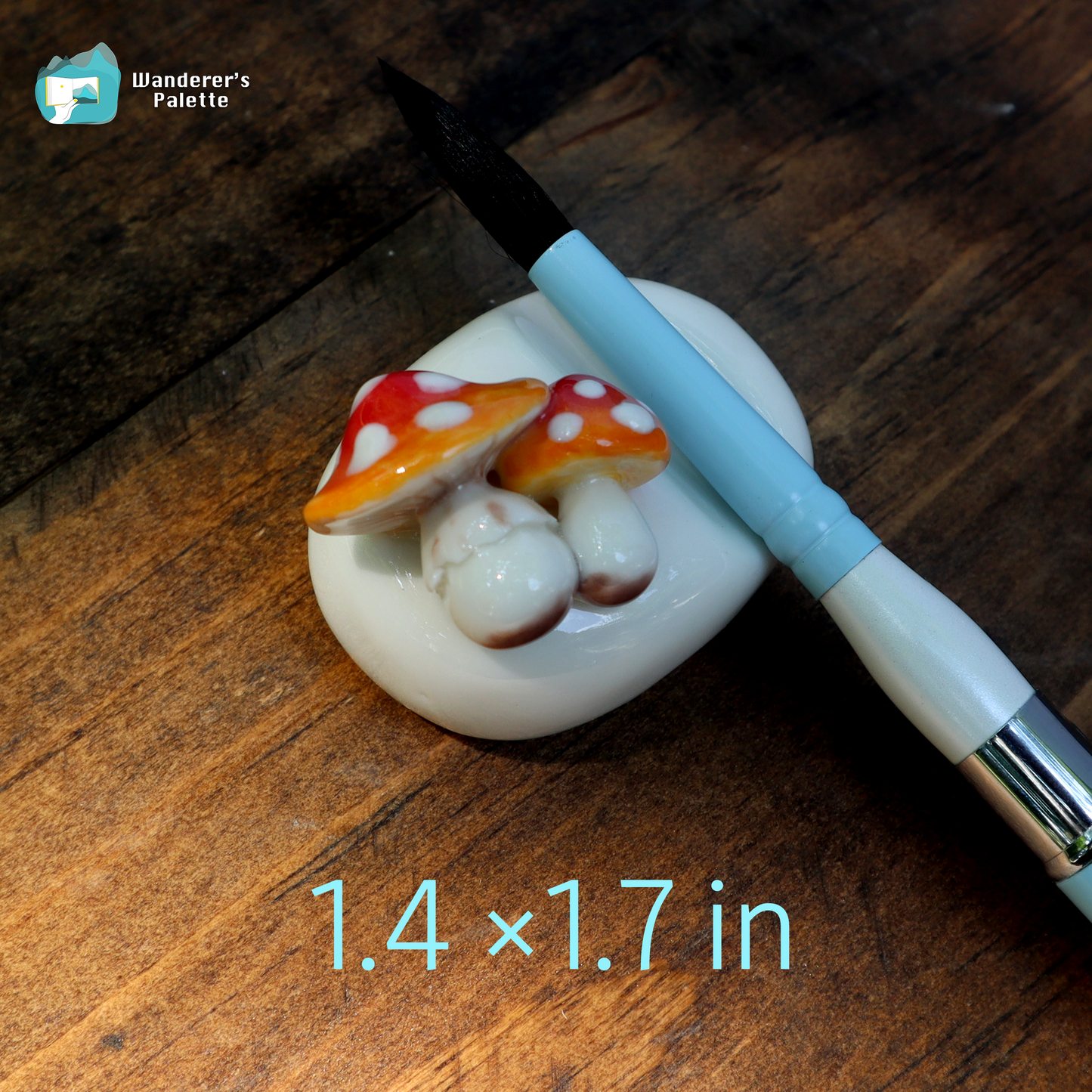 Handmade Ceramic Mushroom Watercolor Accessories | Artist Gift | Woodland Pottery