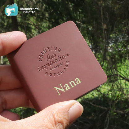 Personalized Mini Journal 2"×2" | Watercolor, Sketch & Poetry Pocket Book, Gift for Artists & Writers