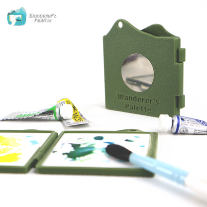 Ultra-Light Folding Watercolor Mixing Palette– Ceramic Surface for Travel