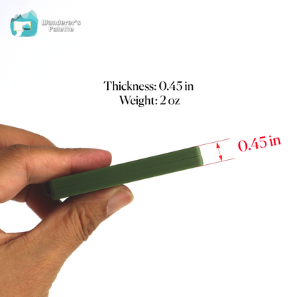 Ultra-Light Folding Watercolor Mixing Palette– Ceramic Surface for Travel