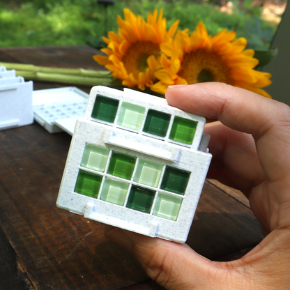 Mini Handmade Watercolor Palette with Water Bucket – product view 5