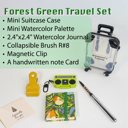 Personalized Mini Notebook Set | Gold Foil Cover, Pocket Journal with Pen & Suitcase Gift Box