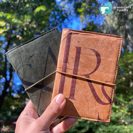 	Pos 1: Vintage kraft paper traveler's notebook - refillable art sketchbook with charms
