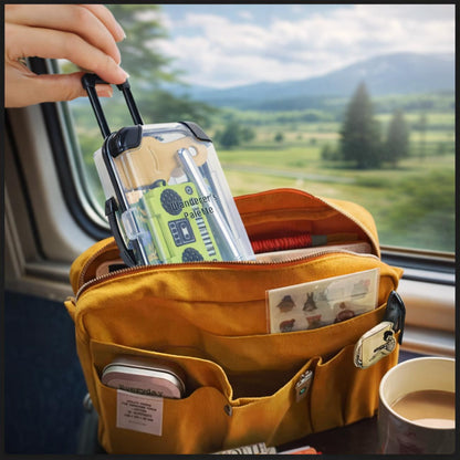 Travel Watercolor Gift Set | Portable Art Kit in Mini Suitcase, Gift for Artists