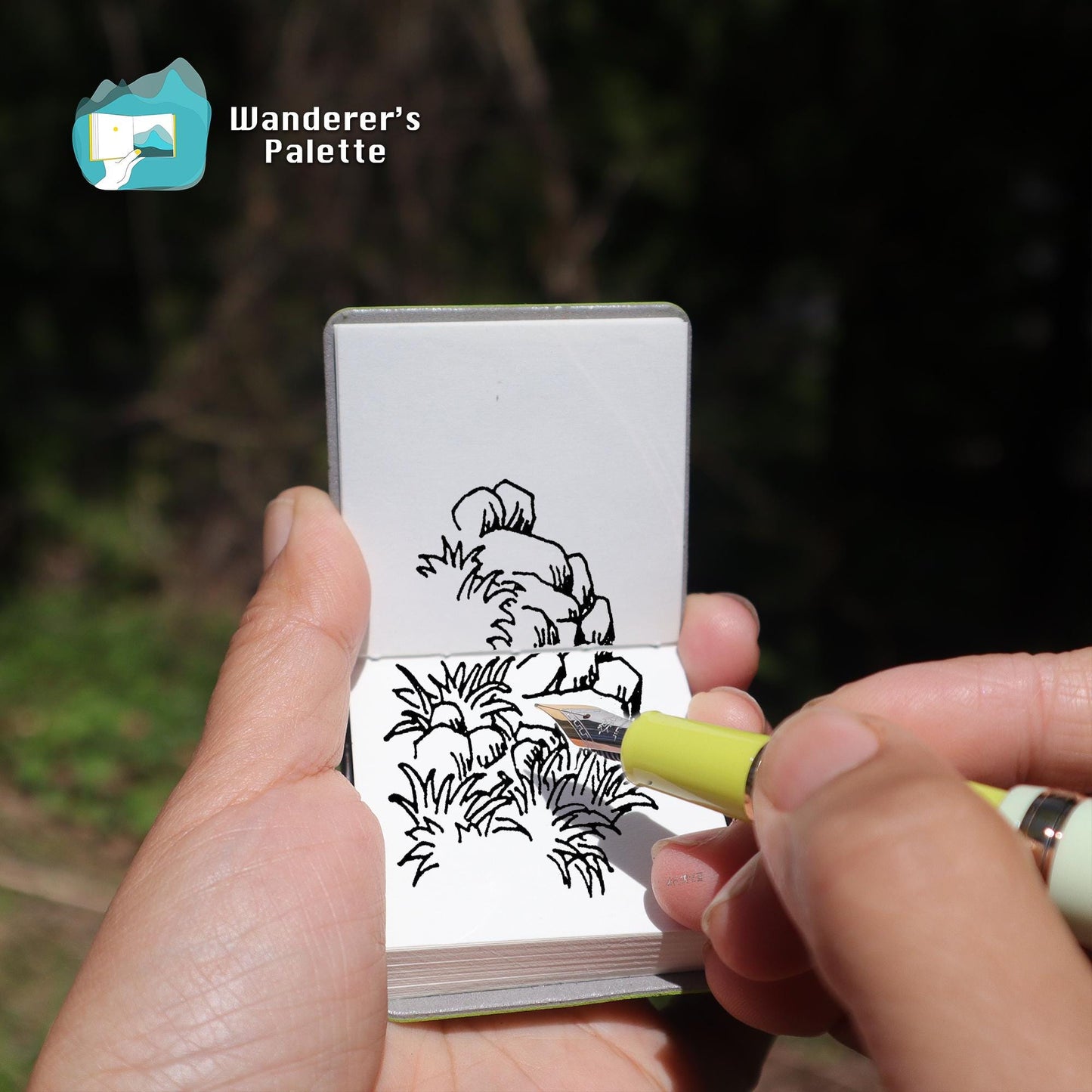 Personalized Mini Journal 2"×2" | Watercolor, Sketch & Poetry Pocket Book, Gift for Artists & Writers