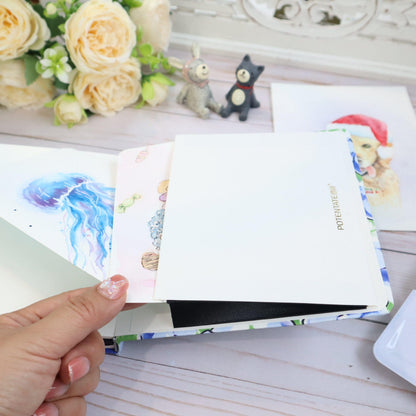 HP 100% Cotton 300gsm Square watercolor journal, Plein Air Travel Notebook 4.7×4.7"