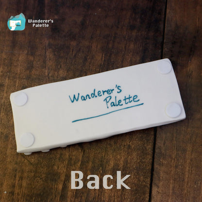 Handmade Mini Ceramic Watercolor Palette | Portable Travel Mixing Palette for Urban Sketching
