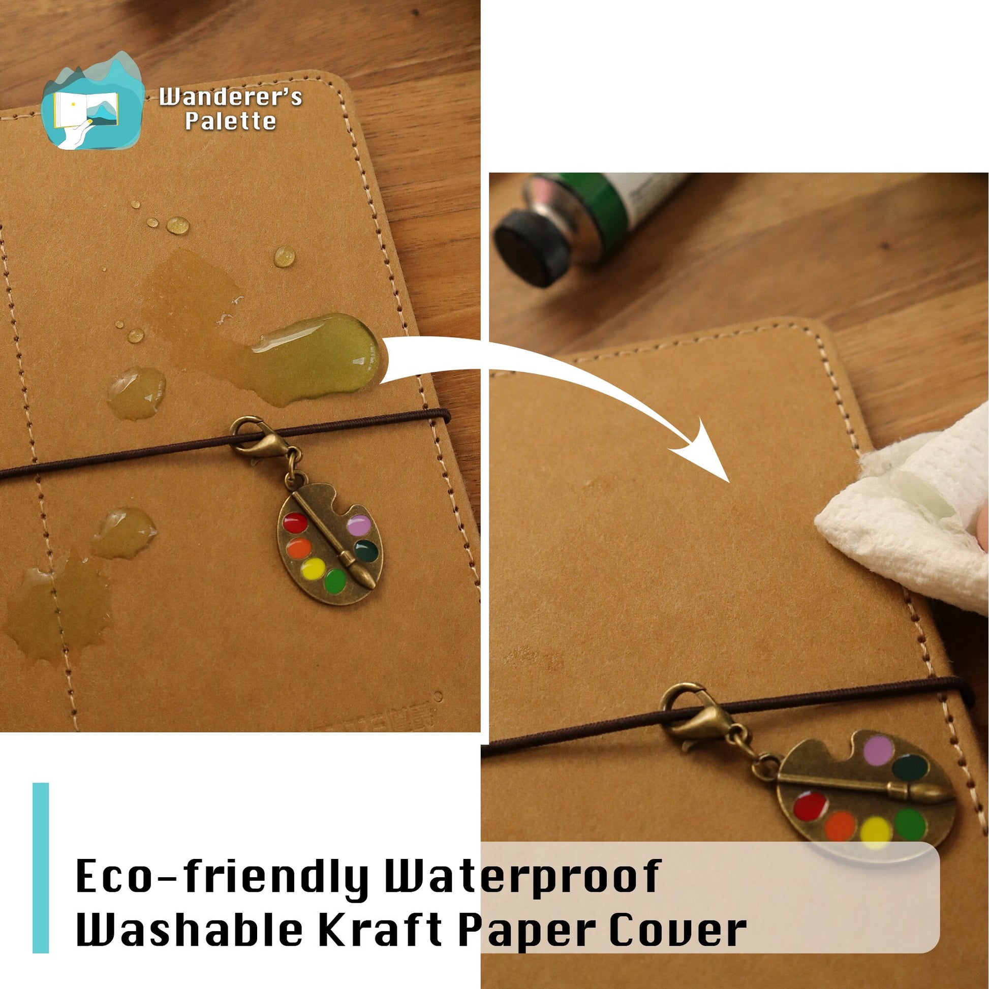 	Pos 6: Kraft paper notebook interior pages - refillable sketchbook