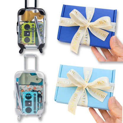Travel Watercolor Gift Set | Portable Art Kit in Mini Suitcase, Gift for Artists