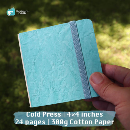 	Pos 5: 300gsm cotton watercolor paper texture - travel journal