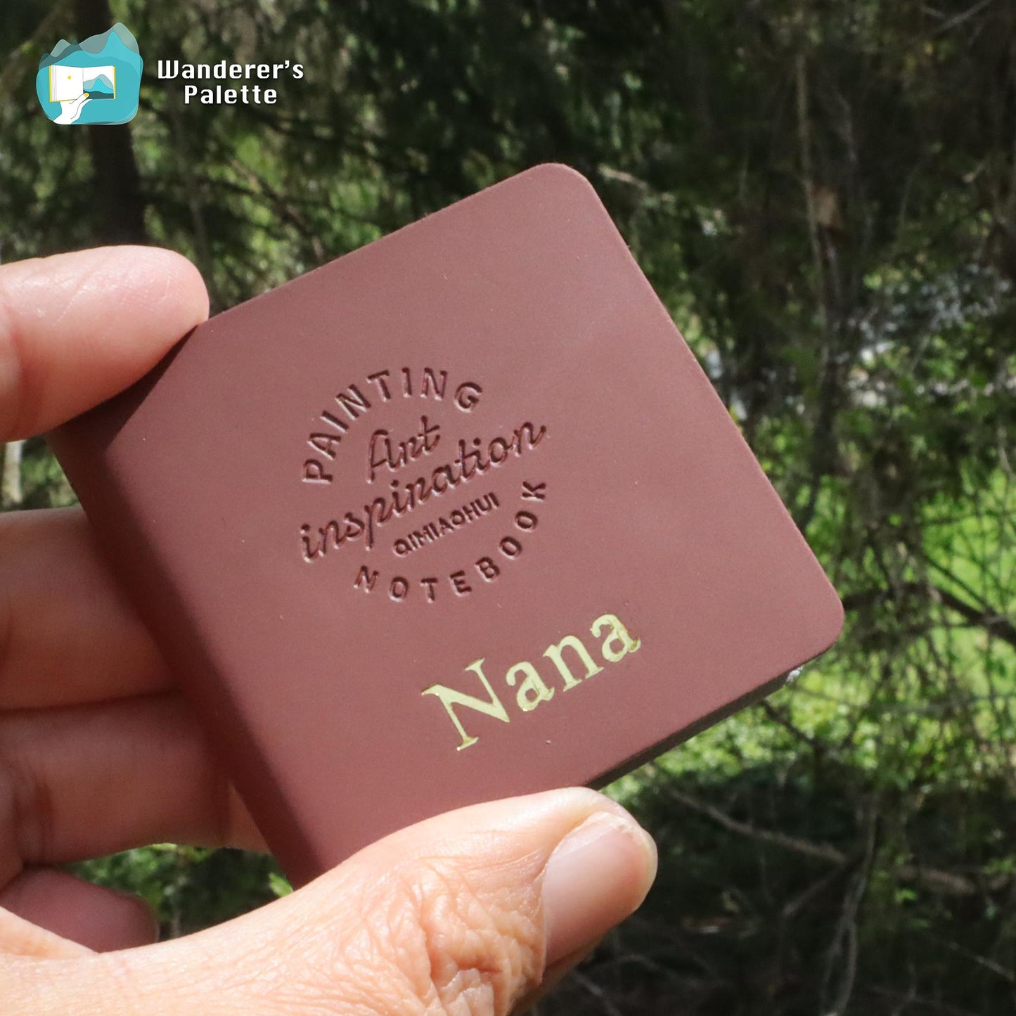 Personalized Mini Journal 2"×2" | Watercolor, Sketch & Poetry Pocket Book, Gift for Artists & Writers