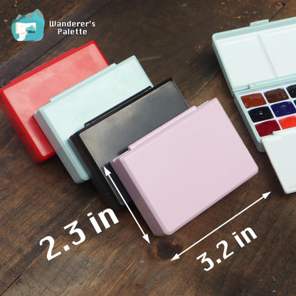 Watercolor Travel Palette | 12/24 Colors | 0.5ml/1ml Pan | Hand-Filled with Professional Holbein Watercolors