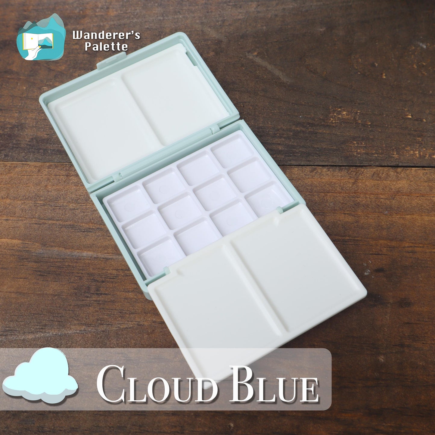 Watercolor Travel Palette | 12/24 Colors | 0.5ml/1ml Pan | Hand-Filled with Professional Holbein Watercolors