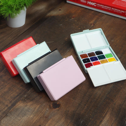 Watercolor Travel Palette | 12/24 Colors | 0.5ml/1ml Pan | Hand-Filled with Professional Holbein Watercolors