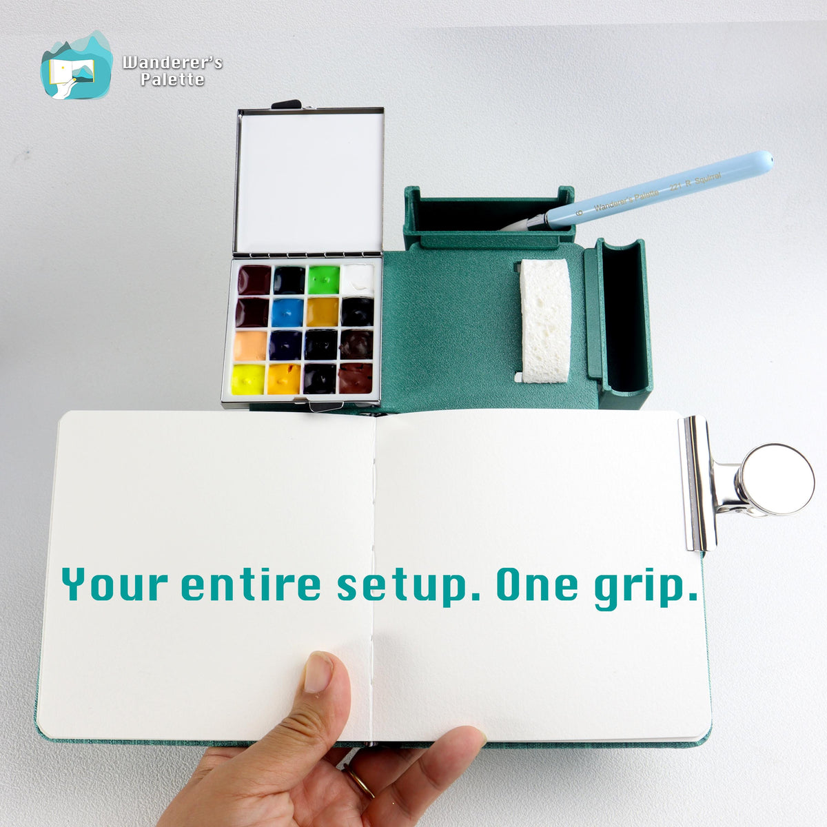Portable Plein Air Watercolor Painting Board – product view 5