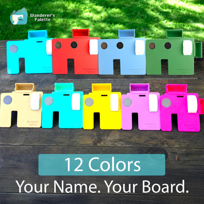 Personalized Plein Air Watercolor Board ｜ Palette Adapter | Choose Your Color & Custom Text ｜ Gift for Artist