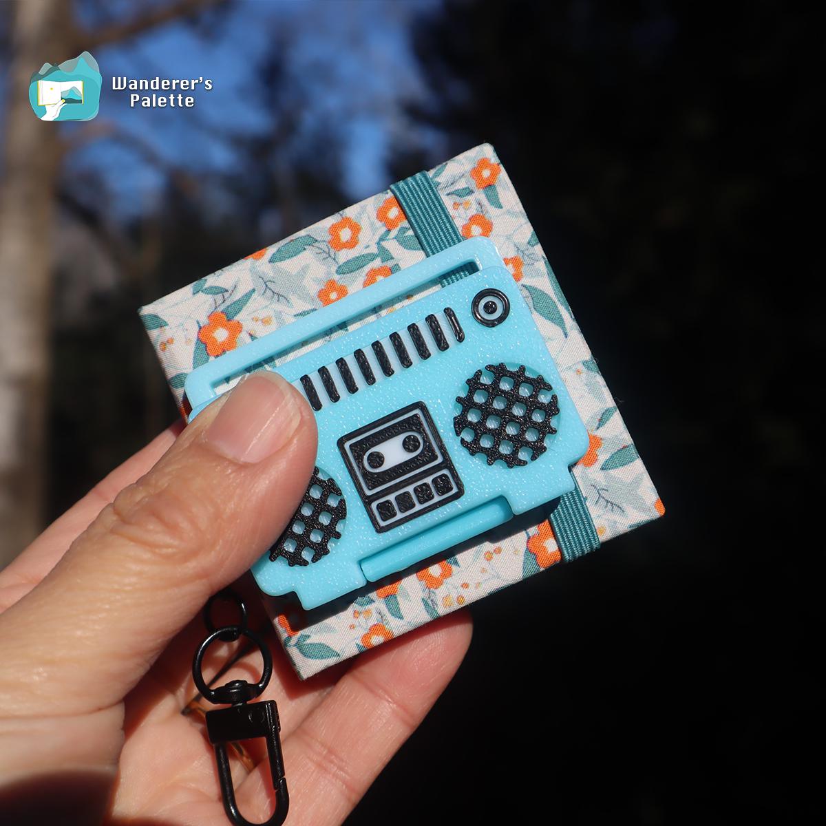 Mini Watercolor Palette | Retro Boombox Design, Travel Paint Set