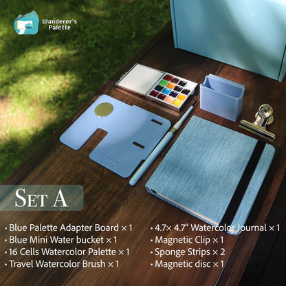 Watercolor Travel Art Set | Plein Air Painting Set | Gift for Artist