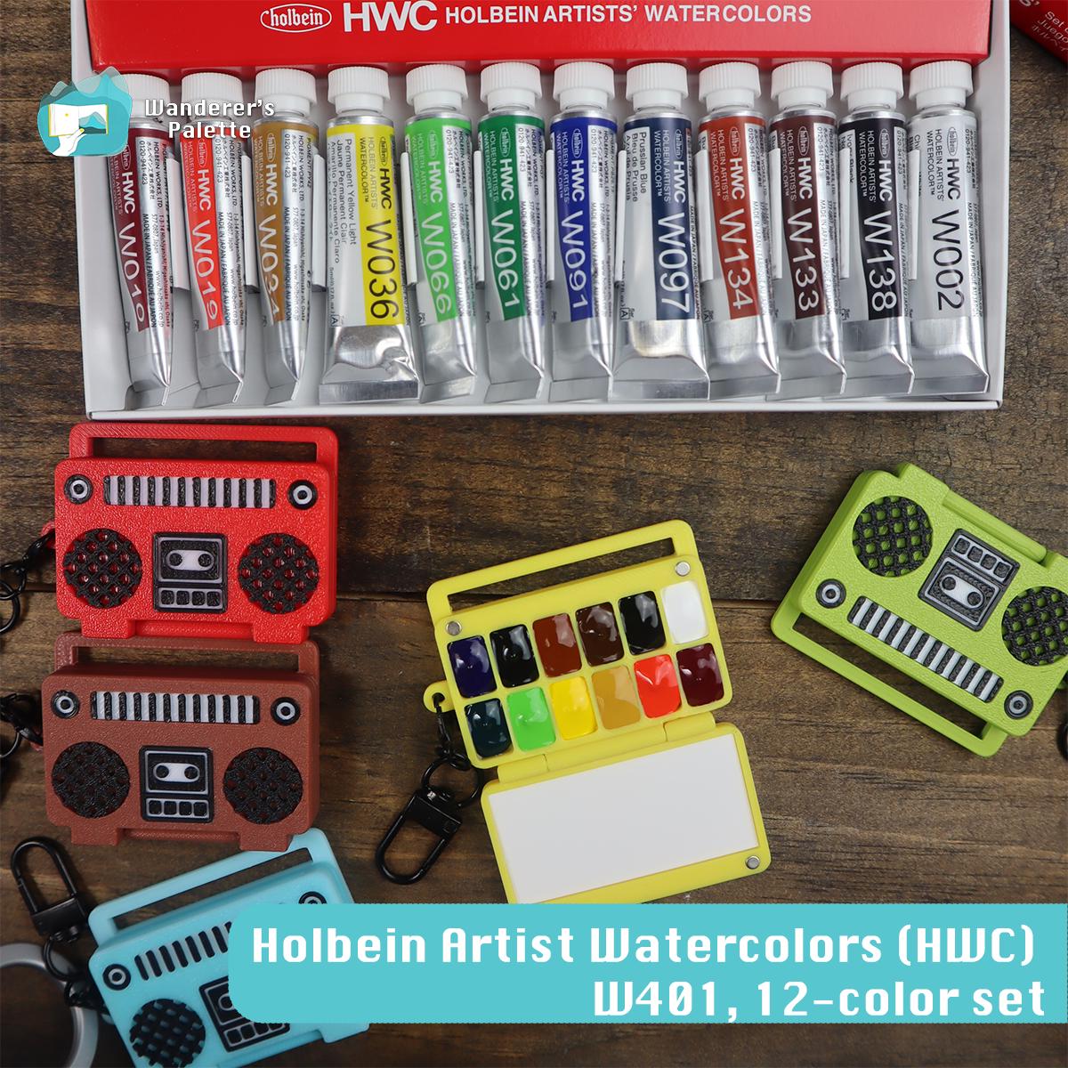 Mini Watercolor Palette | Retro Boombox Design, Travel Paint Set