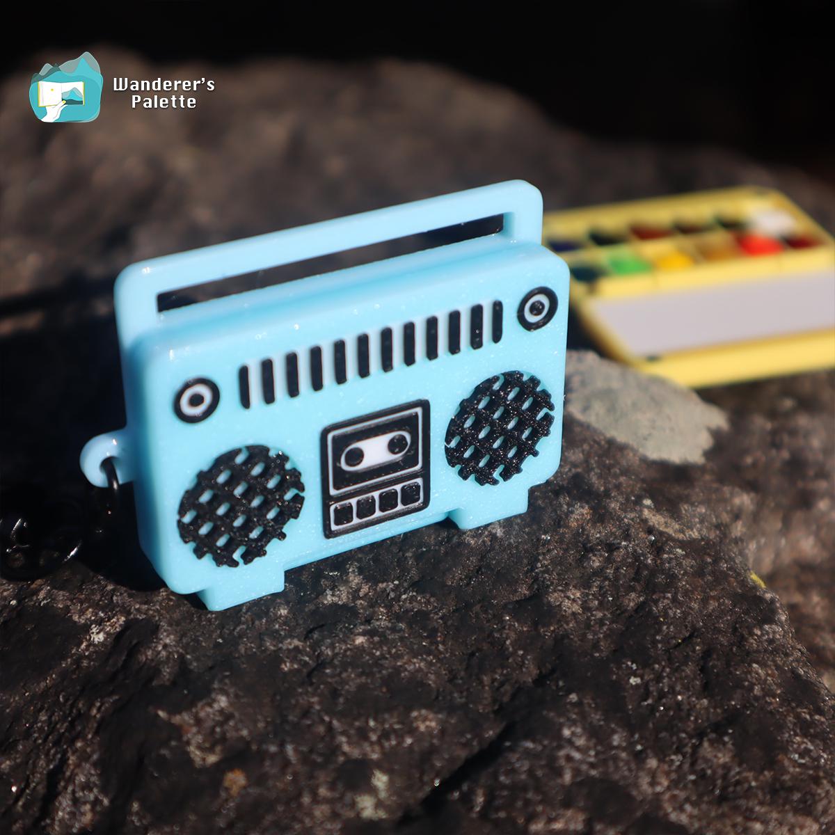 Mini Watercolor Palette | Retro Boombox Design, Travel Paint Set