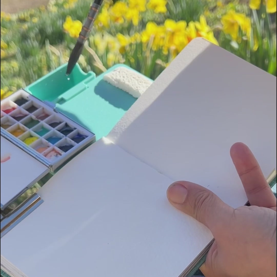 Personalized Plein Air Watercolor Board ｜ Palette Adapter | Choose Your Color & Custom Text ｜ Gift for Artist